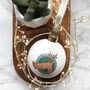 Robin Or Rudolph Fine Bone China Bauble, thumbnail 2 of 2