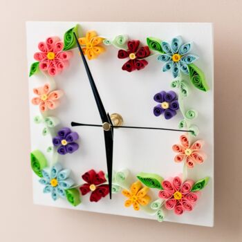 Paper Quilling Clock Craft Kit, 6 of 9