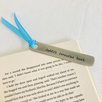 Pewter Bookmark ~ Daddy's Favourite Book, 3 of 4