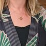 The Trio Citrine Necklace, Silver, thumbnail 2 of 7