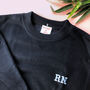 Embroidered 'Initial' Unisex Sweatshirt, thumbnail 3 of 9