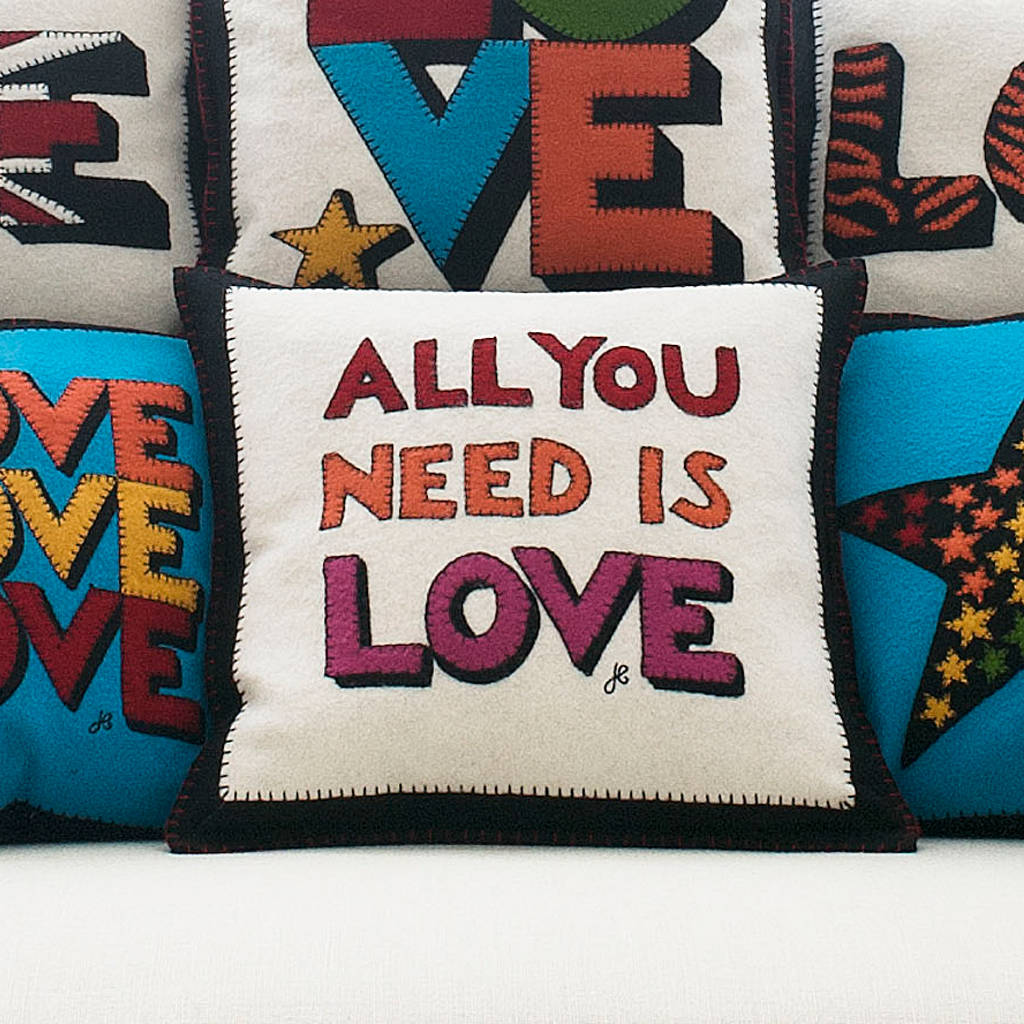 All You Need Is Love Cushion, 1 of 2