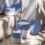 Mediterranean White Clay Scented Candle 'Levander', thumbnail 3 of 4