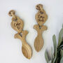 Engraved Love You Welsh Love Spoon, thumbnail 2 of 3