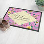 Personalised Floral Indoor Doormat, thumbnail 3 of 5