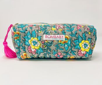 Handmade Quilted Floral Pencil Case, 2 of 5