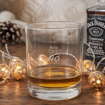 40th Birthday Engraved Whisky Glass, 11 of 11