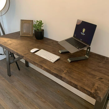 Handmade Industrial Style Office Desk With U Legs, 3 of 3