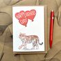 Tiger Father's Day Card, thumbnail 1 of 2