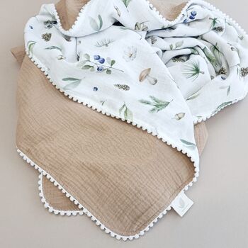 Organic Muslin Baby Blanket, 6 of 11