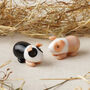 Set Of Two Hand Blown Glass Guinea Pigs, thumbnail 1 of 2