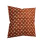Sari Cushion Cover, Brown Floral, 46cm Handmade, thumbnail 9 of 11