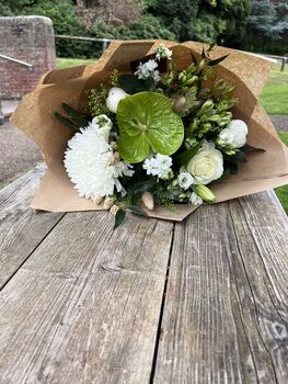 Neutral Tones Bespoke Hand Tied Bouquet, 3 of 4