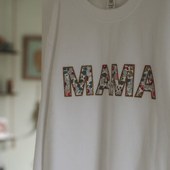 Liberty Print 'Mama' Sweatshirt, 8 of 12