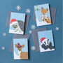 Christmas Woodland Animals Wrapping Paper, thumbnail 2 of 6