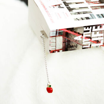 Teacher's Bookmark Gift With Apple Charm, 2 of 11