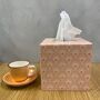 Wooden Tissue Box Cover Coral Art Deco, thumbnail 2 of 3