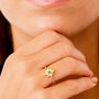 Guiding North Star Gemstone Gold Vermeil Ring, thumbnail 1 of 10