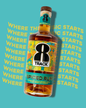 8 Track Spiced Rum 70cl Bottle, 2 of 5