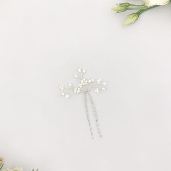 Floral Pearl Hair Pin, 4 of 6