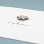 Personalised 'Silver Snowflake' Christmas Card *, thumbnail 3 of 3