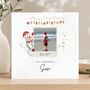 Son Red Photo Snowman Christmas Card, thumbnail 1 of 5