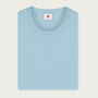 Two Pack Navy And Pale Blue Organic Plain T Shirts, thumbnail 6 of 7