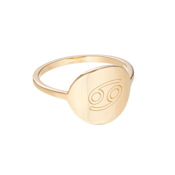 Personalised Zodiac Signet Ring, 4 of 7