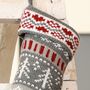 Personalised Chunky Knit Fair Isle Christmas Stocking, thumbnail 5 of 10