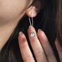 Sterling Silver Blossom Drop Earrings, thumbnail 5 of 10