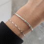Thai Silver And Silk Friendship Bracelet, thumbnail 2 of 6