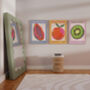 Kitchen Fruit Wall Art Set Of Three, thumbnail 2 of 3