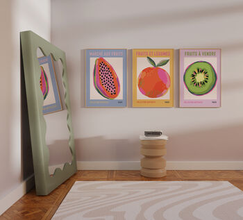 Kitchen Fruit Wall Art Set Of Three, 2 of 3