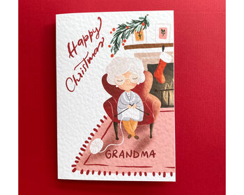 Christmas Greetings Card For Grandma, 2 of 8