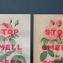 Stop And Smell The Roses Screenprint, Unframed, thumbnail 8 of 8