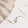 Sterling Silver Fan Necklace, thumbnail 1 of 4