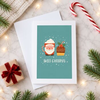 Sweet Cupcake Christmas Card, 5 of 6