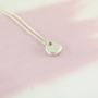 Personalised Initial Organic Silver Nugget Necklace, thumbnail 6 of 7