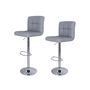 Two Height Adjustable Bar Stool With Soft Padded Chair, thumbnail 2 of 6