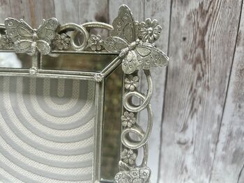 Silver Butterfly And Floral Photo Frame 6x4 Inch, 8 of 12
