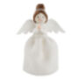Christmas Felt Dark Haired Angel Tree Topper | Festive Decor | Christmas Decoration | Seasonal, thumbnail 3 of 6