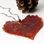 Cottonwood Heart Shaped Real Leaf Necklace Large, thumbnail 3 of 12