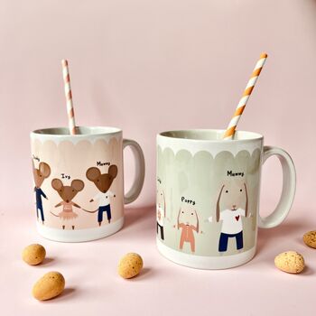 Personalised Easter Family Mouse Or Bunny Mug, 11 of 11