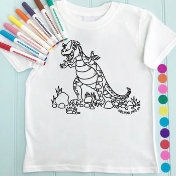 T Rex Colour In T Shirt, 10 of 10