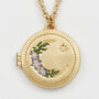 Gold Nightshade Moon Locket Necklace, thumbnail 3 of 8