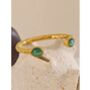 Monaco D'or Rose Pink Ombré Vintage Stone Charm Bangle, thumbnail 4 of 4