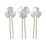 Sterling Silver Poppy Pearl Hairpins, Become Jewellery, thumbnail 3 of 5