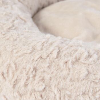 Natural Plush Donut Pet Bed Small, 2 of 3