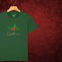 Glittery Holly Personalised Christmas T Shirt For Girls And Boys, thumbnail 6 of 10