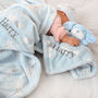Personalised Blue Dalmatian Puppy Comforter And Blanket, thumbnail 4 of 8